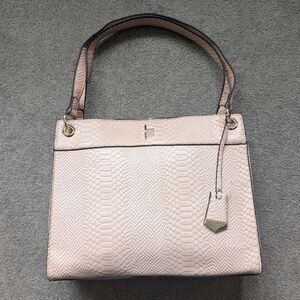 London Fog Brielle Lizard Pale Pink Satchel